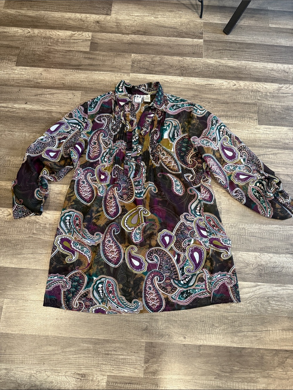 Take two paisley button up